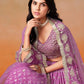 Pink Color Georgette With Embroidery And Sequins Work Lehenga Near Me