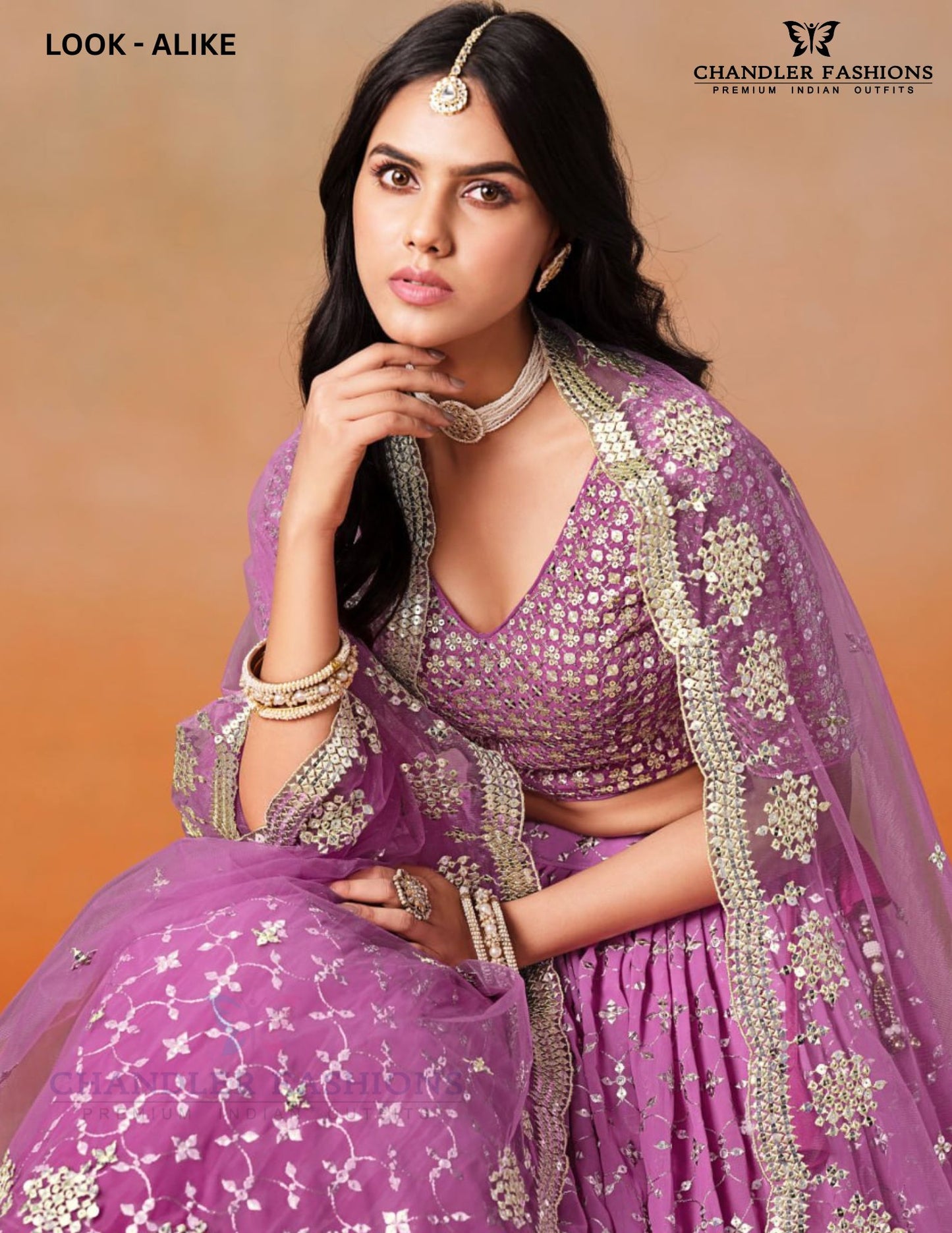 Pink Color Georgette With Embroidery And Sequins Work Lehenga Near Me