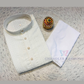 Appealing White Color Rayon With Chikankari Work Kurta Suits For Men