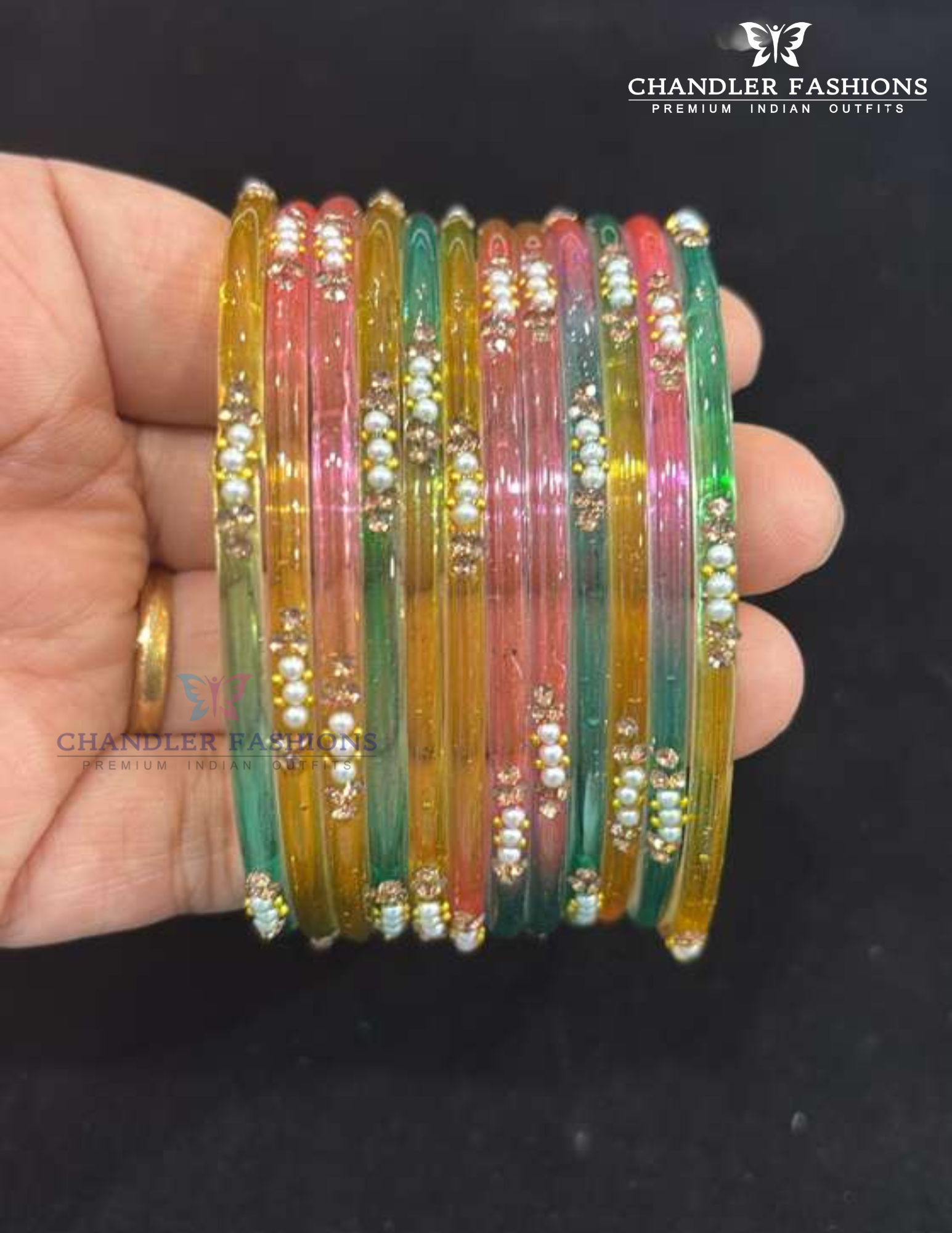 Amazing Multicolor Glass Bangles For Women