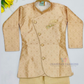Peach Color Cotton With Art Silk Sherwani Naer Me