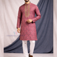 Beautiful Maroon Color Brocade Embroidery Work Kurta Pajama Set For Men