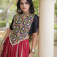 Maroon Color Cotton With Chaniya Choli In Douglas