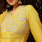 Yellow Color Silk Blend With Embroidery Work Sharara Suits For Women Near Me