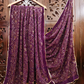 Purple Color Georgette With Printed And Zari Work Dupatta Near Me