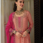 Peach Color Embroidery Work With Georgette Anarkali Gown Near Me