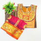 Golden Orange Color Art Silk Langa Set With Designer Zari Work In USA