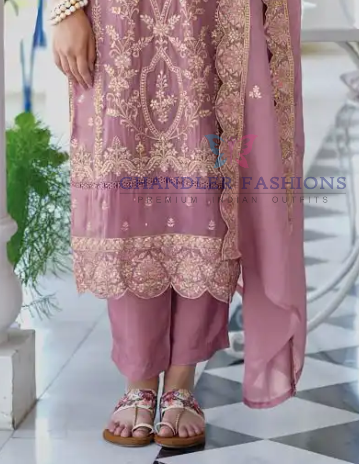  Organza Salwar Suits With Dupatta In USA