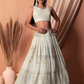 White Color Georgette Lehenga Choli With Thread And Embroidery Work Near Me