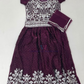 Beautiful Wine Color Georgette Choli Set With Embroidery Stones And Mirror Work For Girls