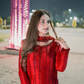 Red Color Rangoli Silk And Palazzo Suit Embroidery Work In Mesa