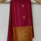 Pink Color With Golden Zari Border Soft Silk Saree In USA