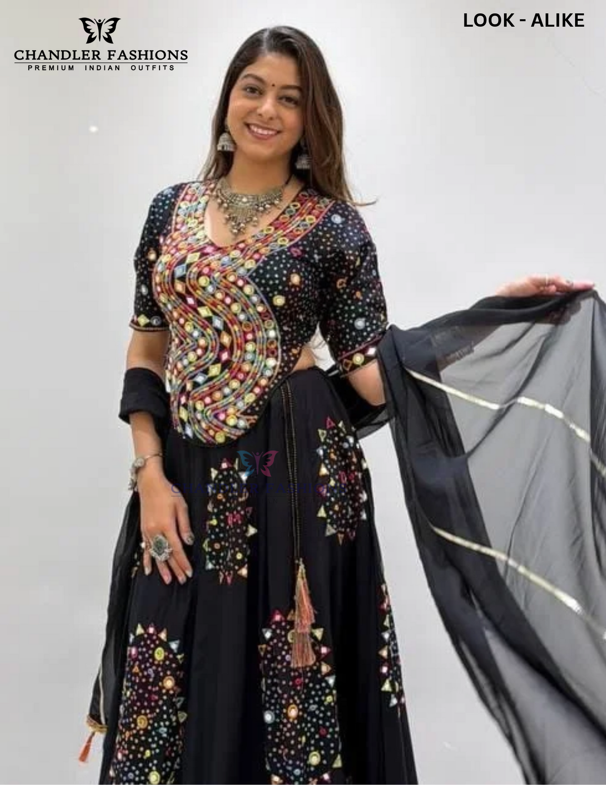 Black Color Rayon Chaniya Choli In Surprise