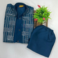 Navy Blue Color Soft Silk Sherwani Suits With Sequins Work In USA