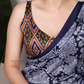 Blue Color Kalamkari Printed Saree Features Detailed Peacock Design On The Pallu And Paired Contrasting Near Me