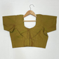 Amazing Mehendi Green Color Silk Cotton Blouse For Women