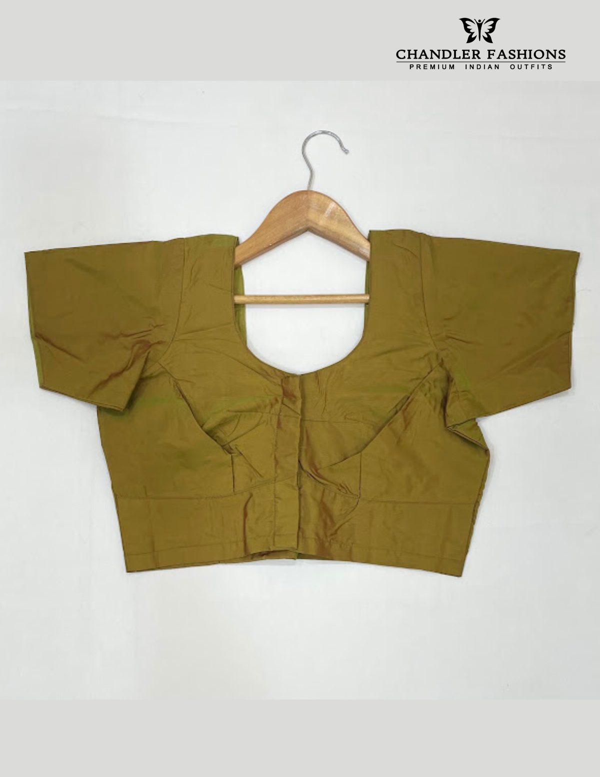 Amazing Mehendi Green Color Silk Cotton Blouse For Women