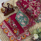 Red Color Rangoli Silk With Sequins And Embroidery Work Saree In USA