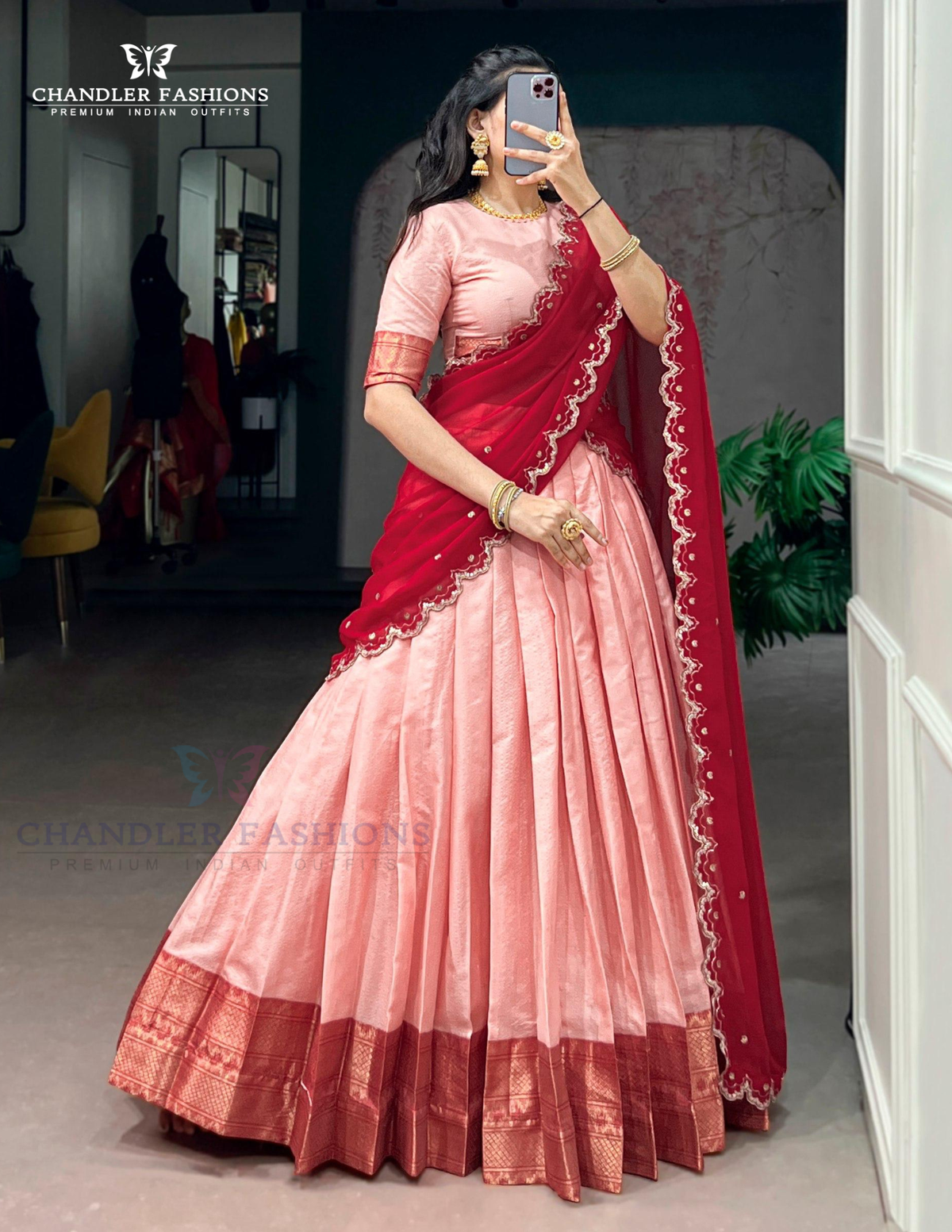 Amazing Maroon Color Kanchi Silk With Zari Work Traditional Lehenga Choli With Dupatta Near Me
