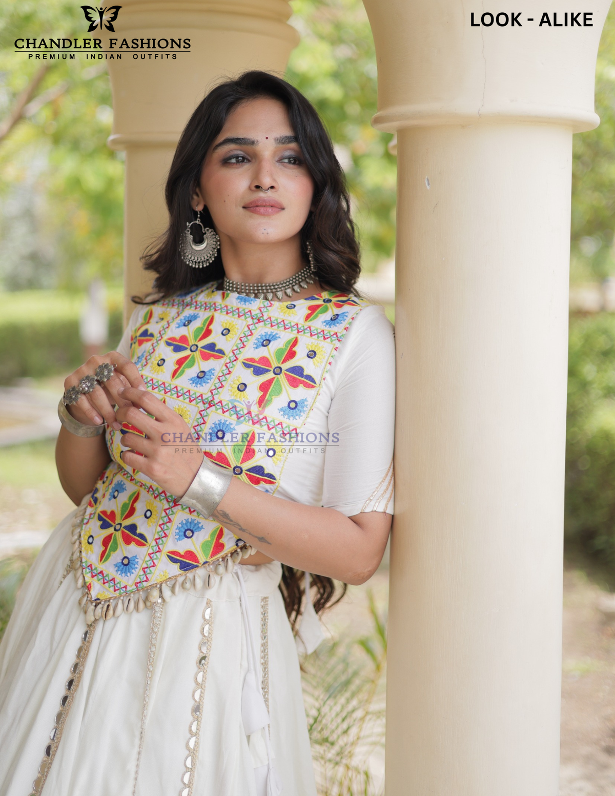 Withe Color Cotton With Chaniya Choli In Tempe