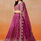 Red Pink Color Georgette With Embroidery And Sequins Work Lehenga Choli With Dupatta Near Me