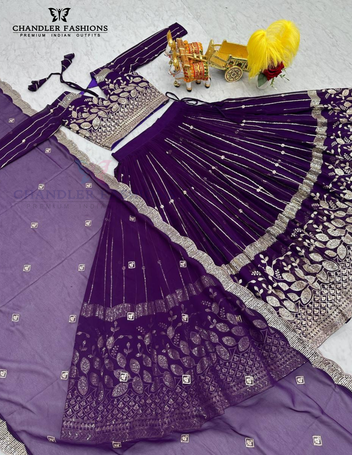 Purple Lehenga In Suncity