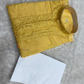 Fabulous Mustard Yellow Color Silk With Sequins And Embroidery Work Kurta Suits For Men