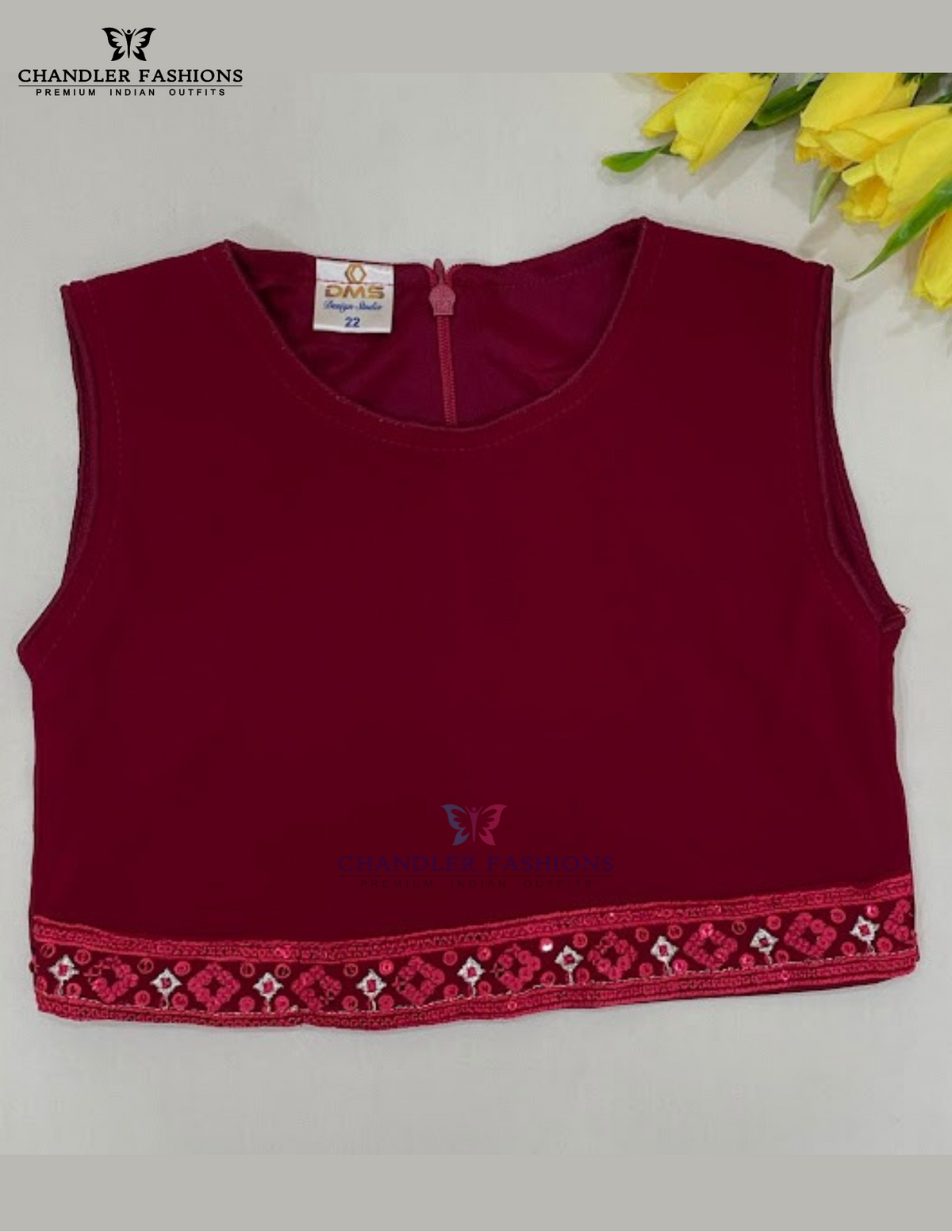 Dark Pink Color Sharara Set With Embroidery And Sequins Work In Yuma