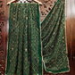 Green Color Georgette With Printed And Zari Work Dupatta Near Me