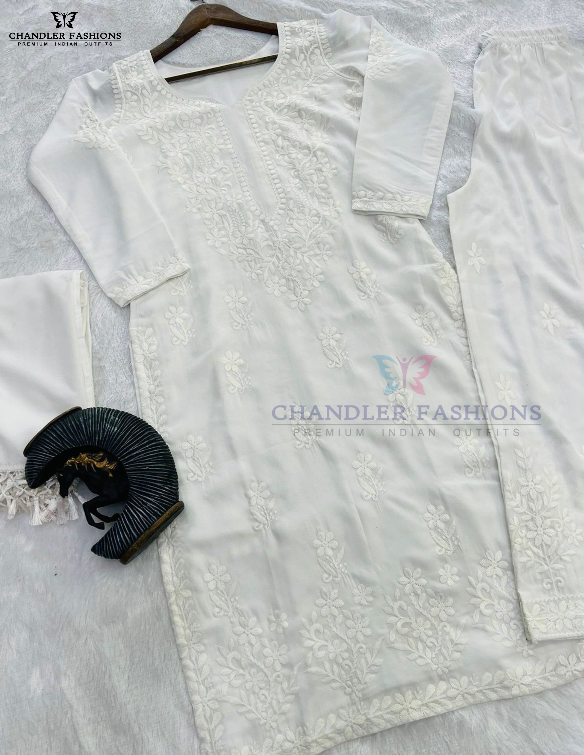 Beautiful White Palazzo Suits In Chandler