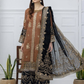 Elegant Brown And Black Color Chinon With Embroidery And Sequins Work Palazzo Suits With Dupatta For Women