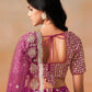 Red Pink With Embroidery And Sequins Work In Gilbert