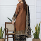 Brown And Black Color Chinon With Embroidery Palazzo Suits With Dupatta In USA