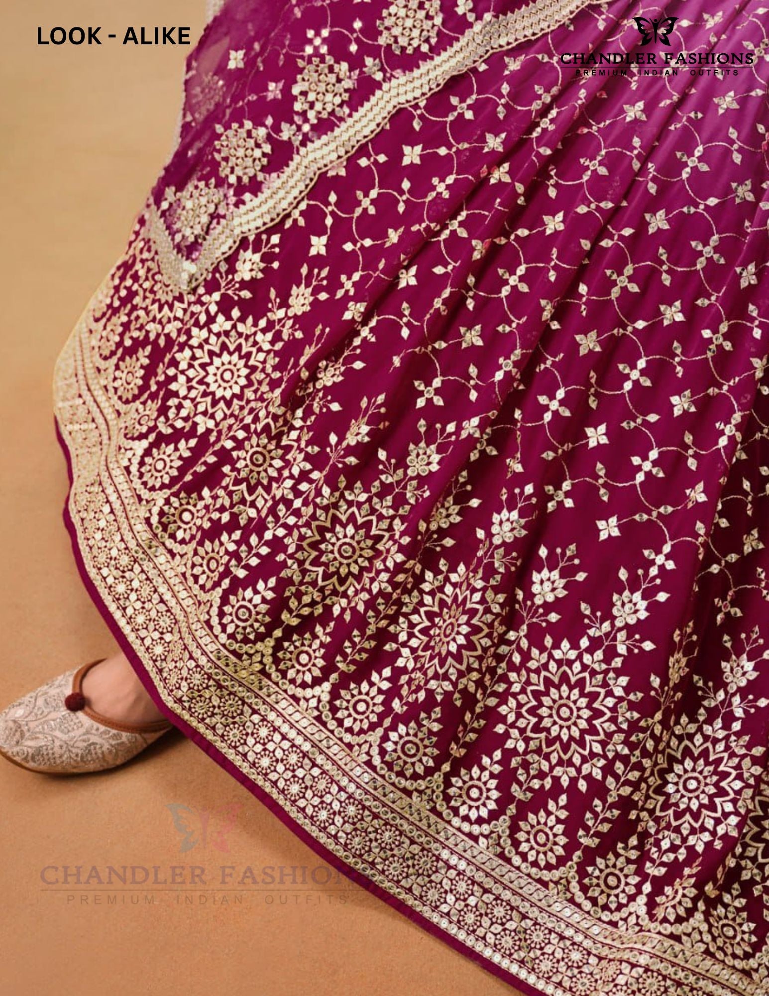 Red Pink Georgette With Embroidery Work Lehenga In Mesa