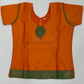 Orange And Green Color Langa Set With Printed Work In Surprise
