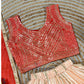 Orange Embroidery And Sequins Work In Prescott