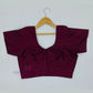 Amazing Maroon Color Silk Cotton Blouse For Women