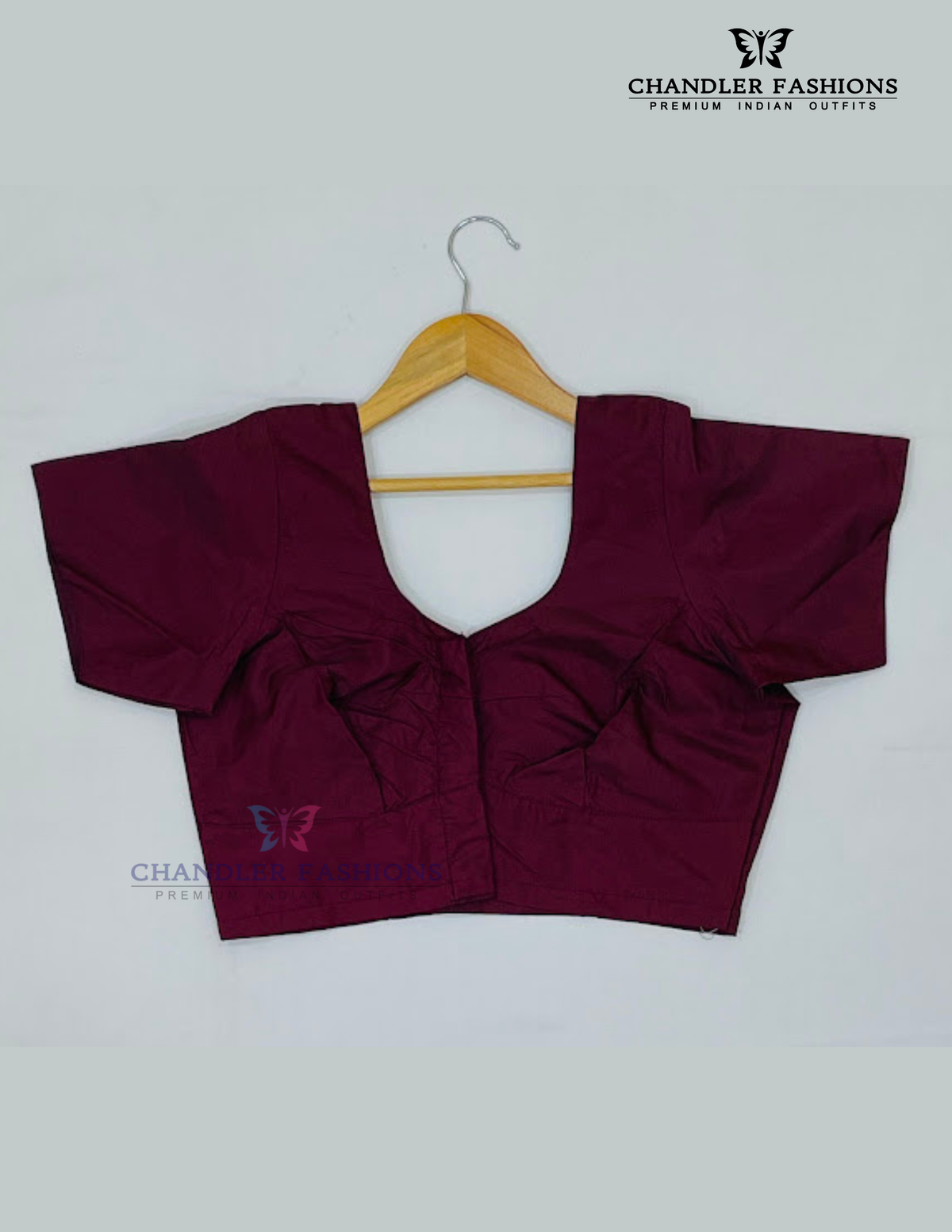 Amazing Maroon Color Silk Cotton Blouse For Women