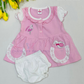 Gorgeous Baby Pink Color Soft Cotton Frock For Girls