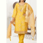  Black Color Chanderi Silk With Printed Work Kurti Suits 