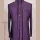 Wine Color Raw Silk With Hand Embroidery Work Sherwani Suit For Men Near Me