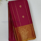Alluring Pink Color With Golden Zari Border Soft Silk Saree For Women