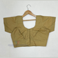 Terrific Sandal Color Silk Cotton Blouse For Women