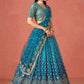 Blue Color Georgette With Embroidery Work Lehenga Choli In USA