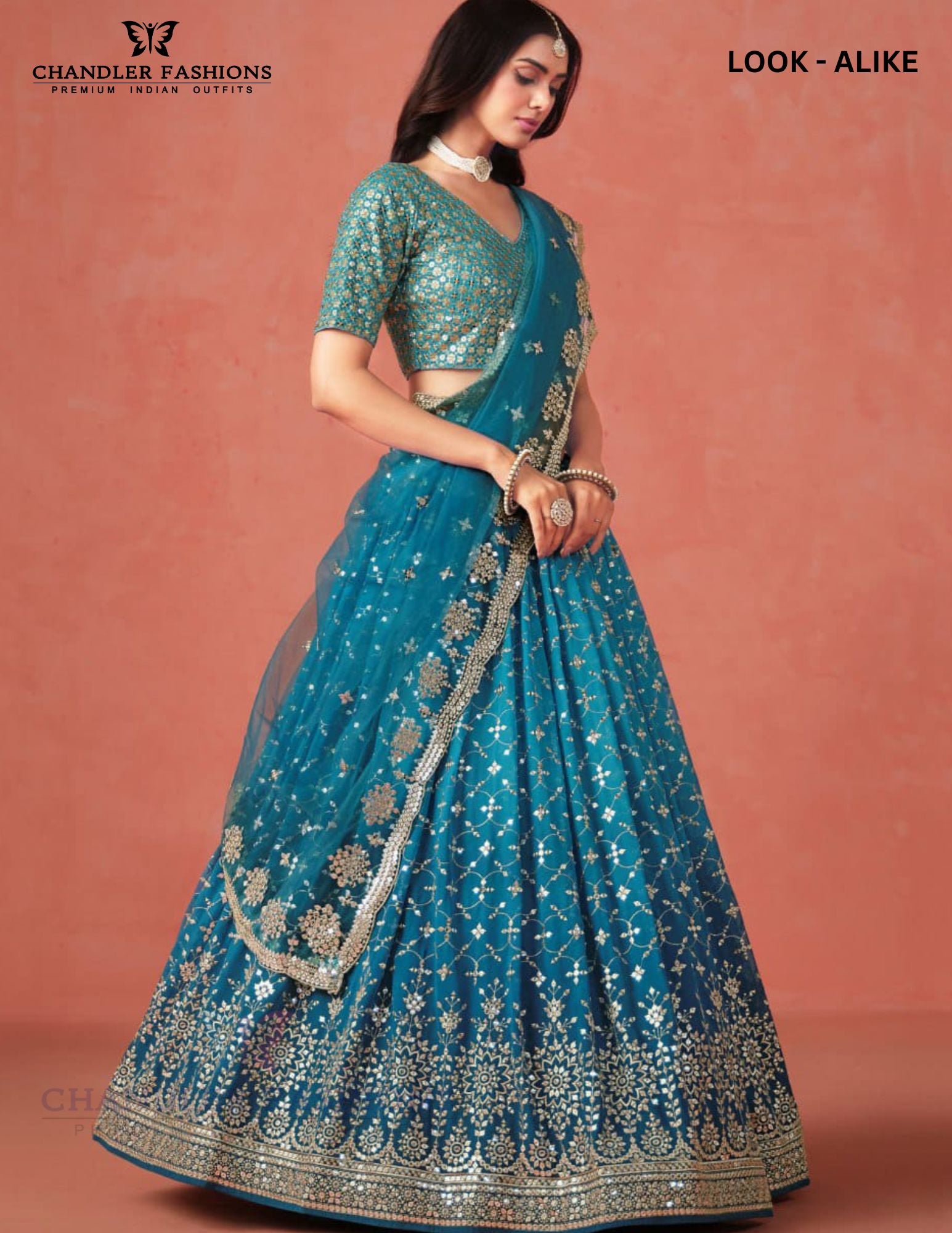 Blue Color Georgette With Embroidery Work Lehenga Choli In USA
