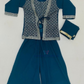 Beautiful Blue Color Georgette Kurti Suits With Embroidery And Sequins Work For Kids Girls
