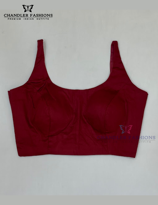 Amazing Maroon Color Satin Silk Readymade Blouse For Women