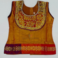 Golden Orange Color Langa Set With Zari Work In Yuma