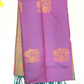Alluring Purple Color Soft Silk With Green Border Saree Print Work For Women