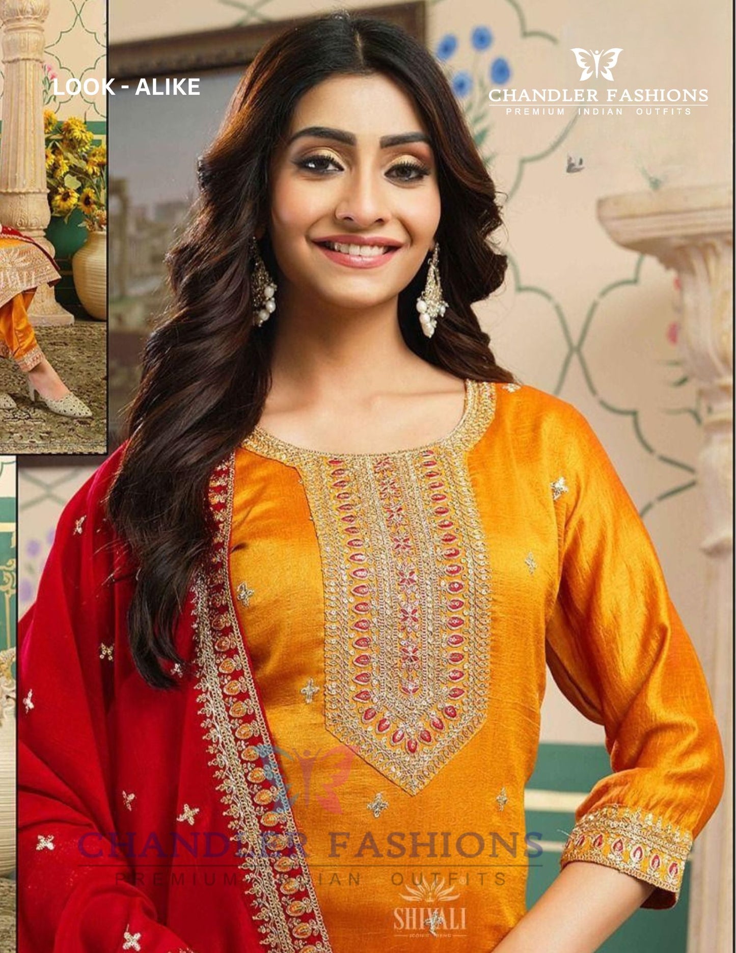 Yellow Color Silk Cotton With Embroidery Work Salwar Suits Near Me